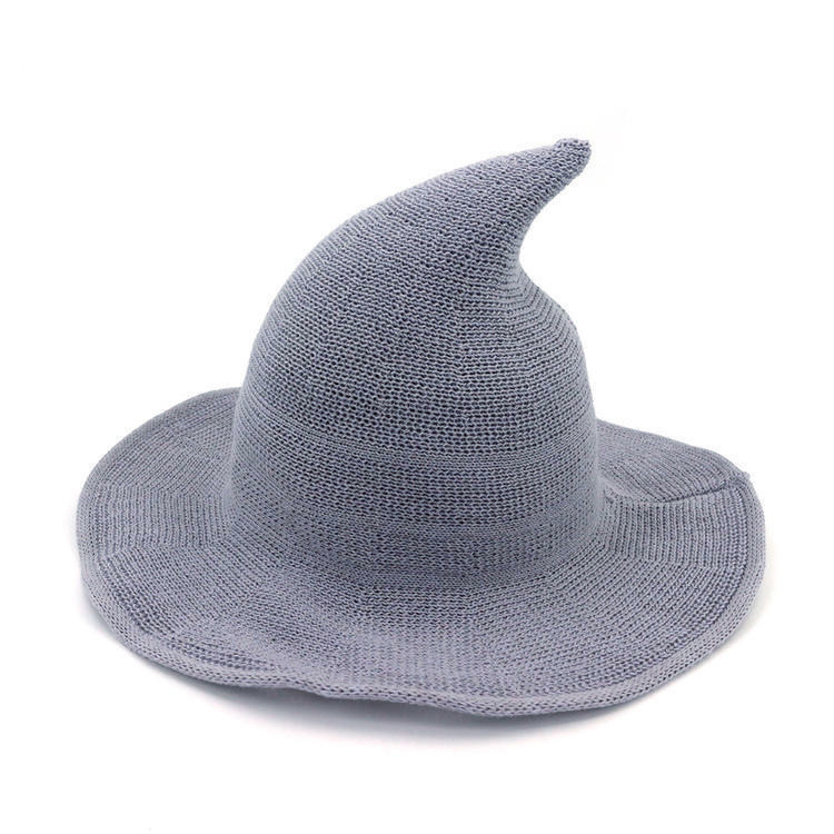 Knitted Wool Hat With Large Brim 12