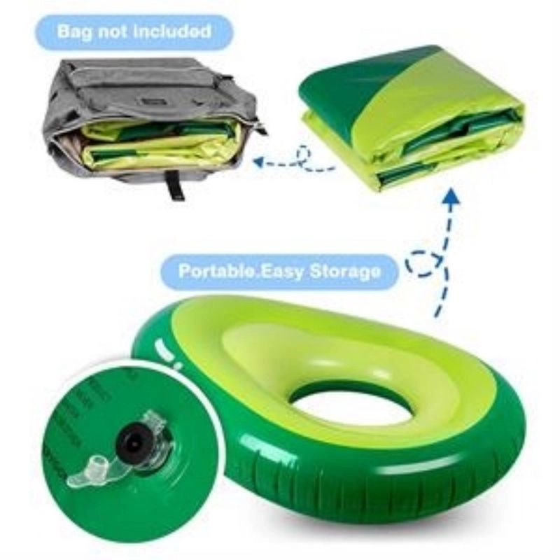Inflatable Avocado Pool Float With Ball 4