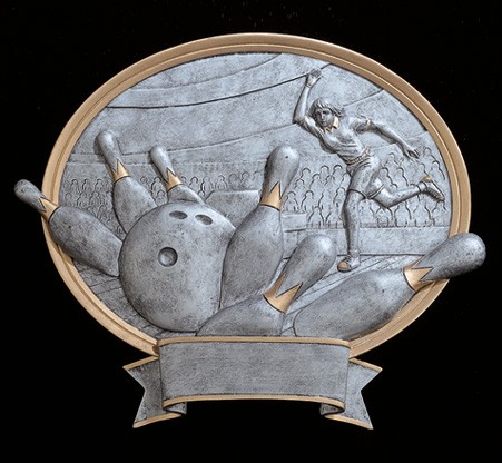 8" Bowling Female Legend Plate 2