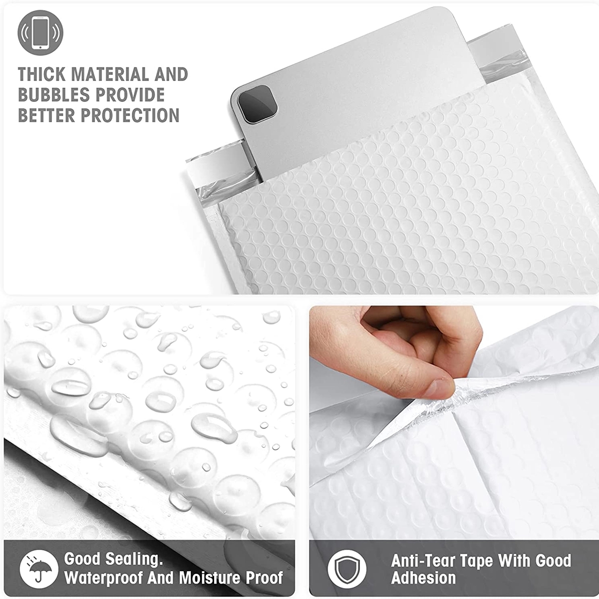 Bubble Lined Wrap Polymailer Bags for Shipping Packaging 1