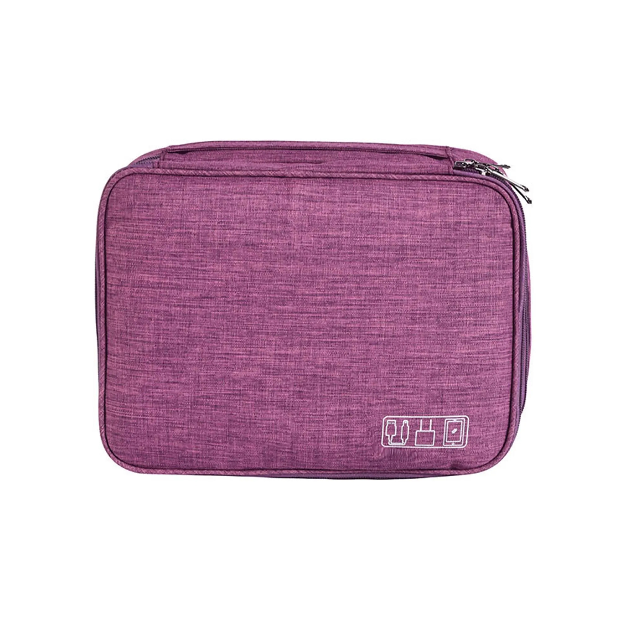 Travel Portable Three Layer Data Cable Storage Bag 2