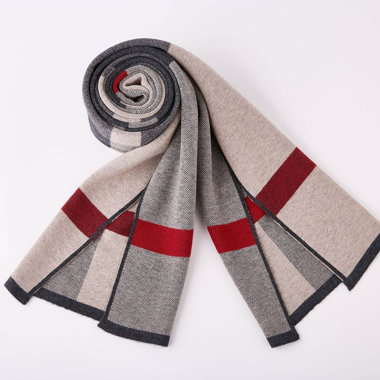 Colorblock Wool Scarf 4