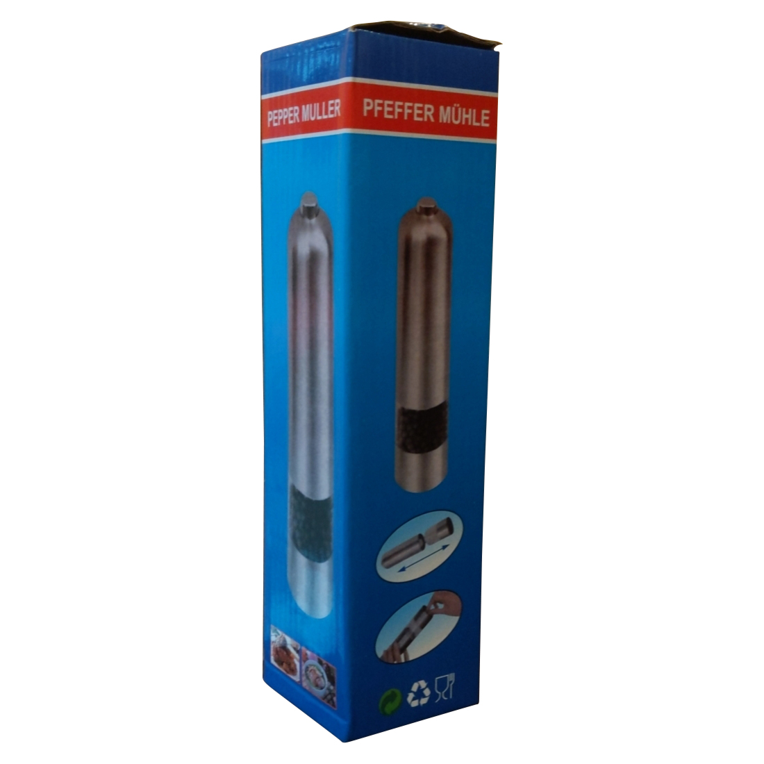 Stainless Steel Electric Salt and Pepper Grinder Battery Operated 1