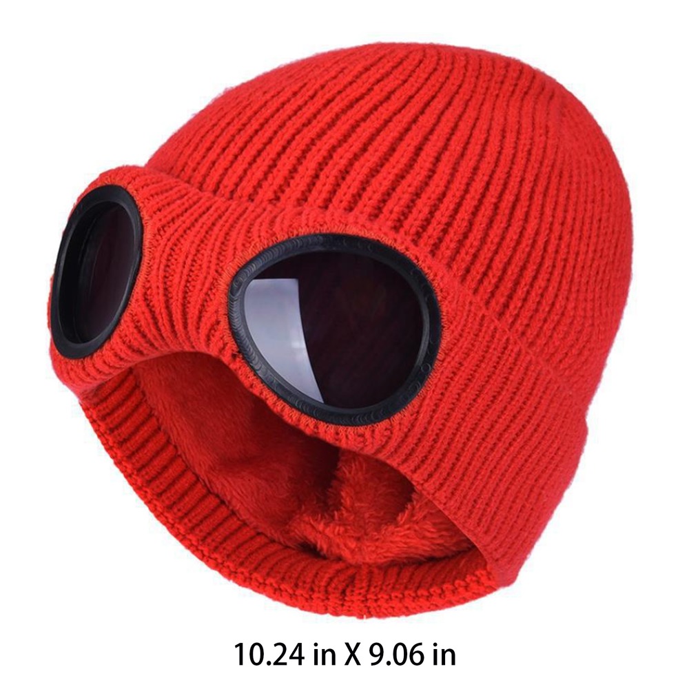 Ski Hats With Windproof Glasses 4