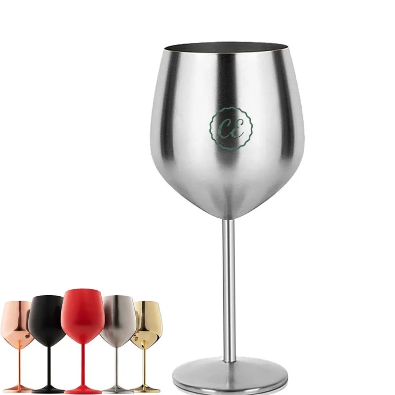 Stainless Steel Wine Glass - 18 oz 2