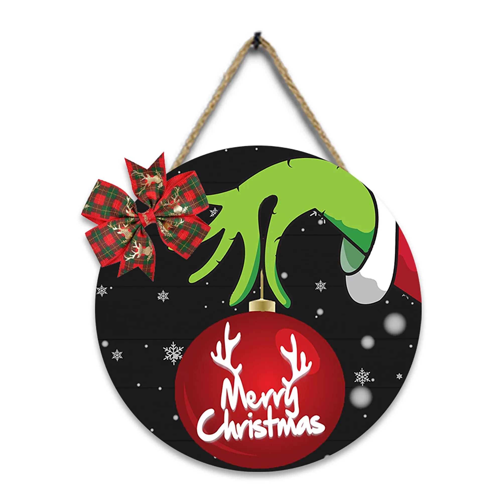 Holiday Wooden Welcome Door Sign MOQ 30PCS 3