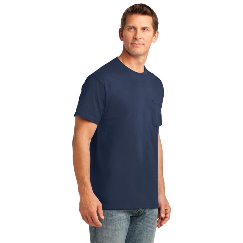 Port & Company Core Cotton Pocket Tee. 84