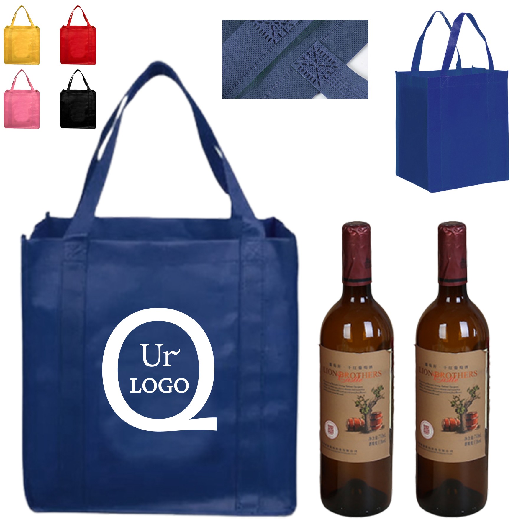 Double Bottles Wine Non-Woven Bag