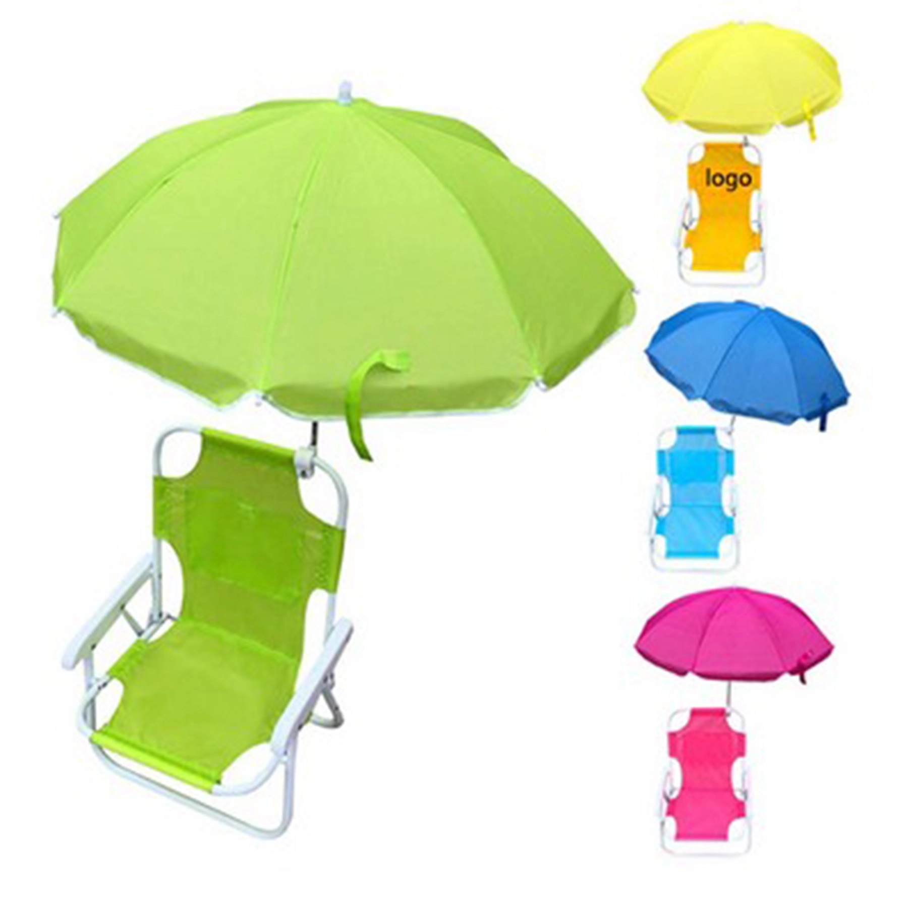 Children's Folding Beach Chair With Umbrella 2