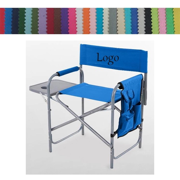 Portable Foldable Director Chair With Side Table And Bag