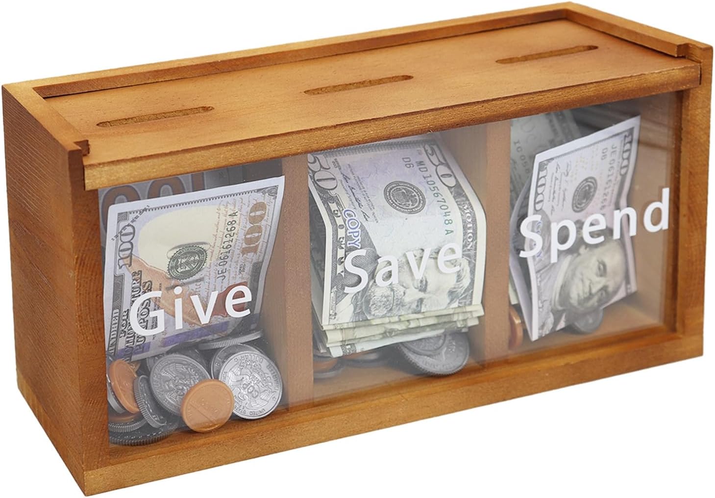 Spend Save Give Piggy Bank for Kids 2