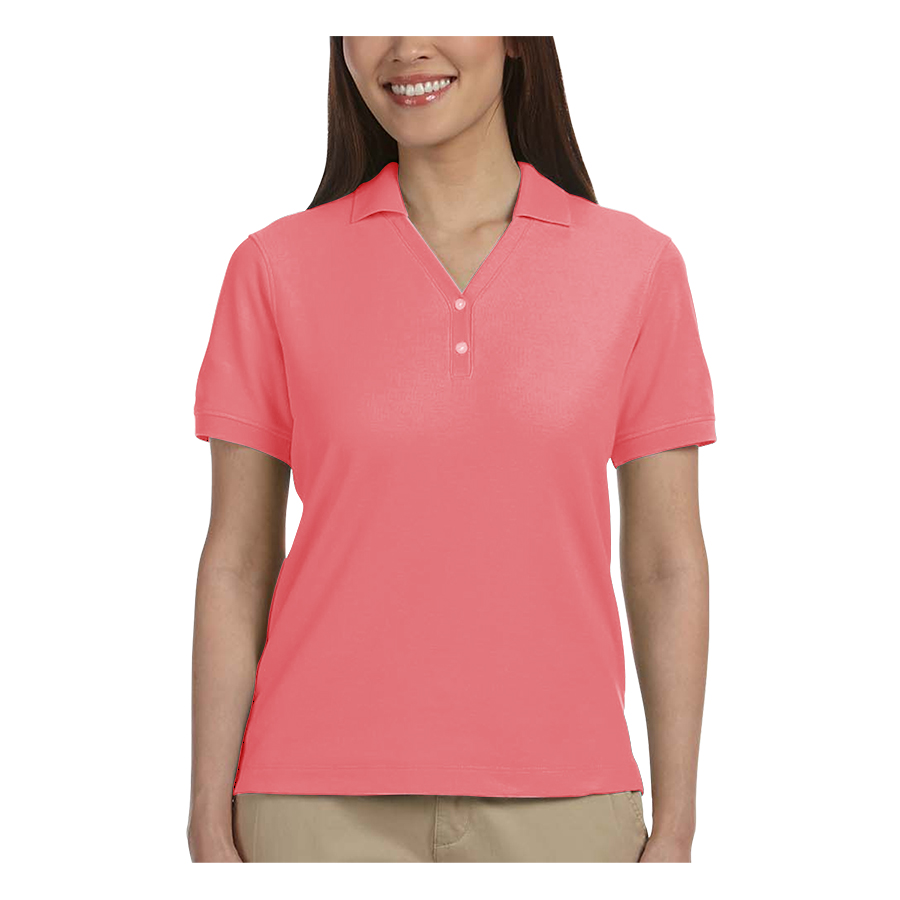 Devon & Jones Ladies' Short-Sleeve Y-Collar Polo Shirts 11