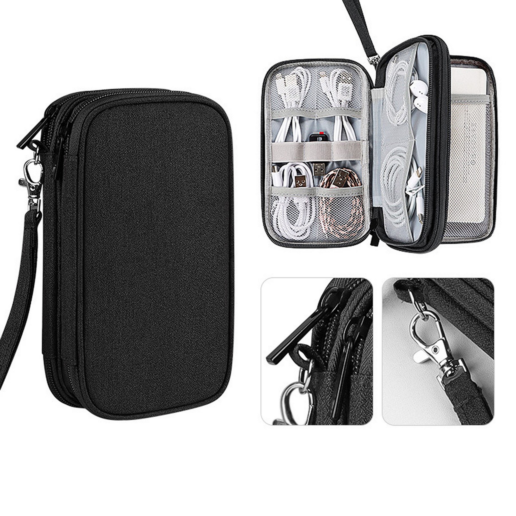 Double Layer Cord Organizer Pouch Bag 6