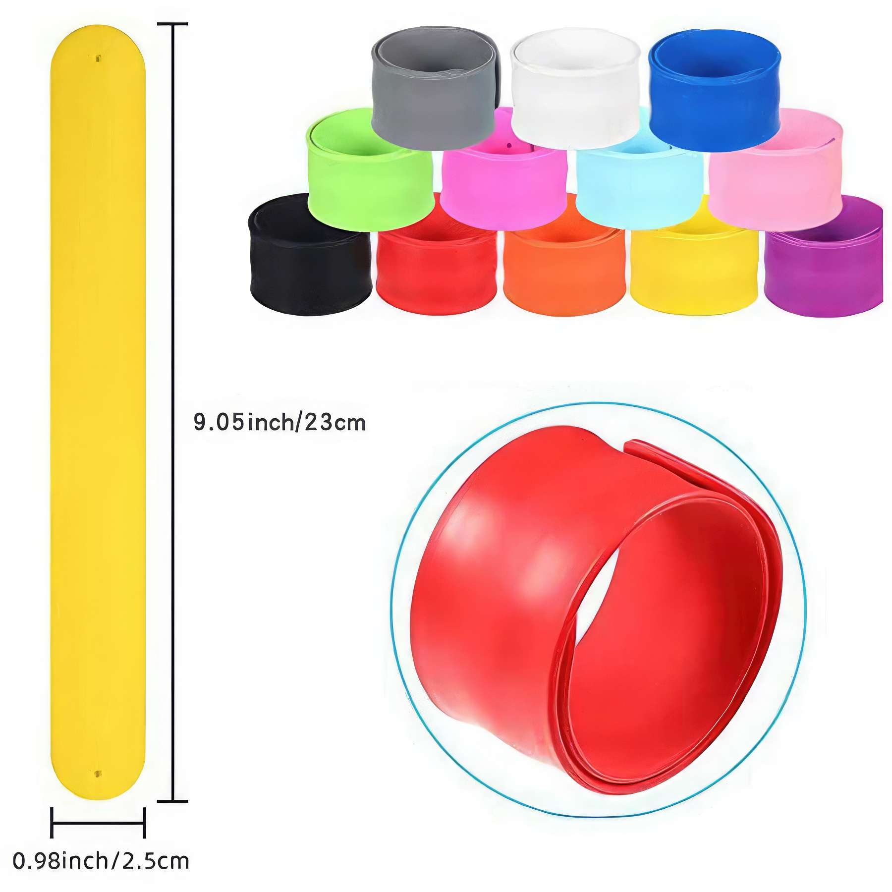 Silicone Slap Bracelet Festival Wristband 2