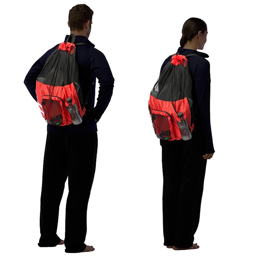Big Mesh Mummy Backpack for Swim Gym and Workout Gear 3