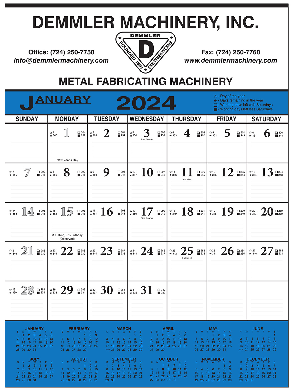 Economy Contractor 12 Sheet Wall Calendar