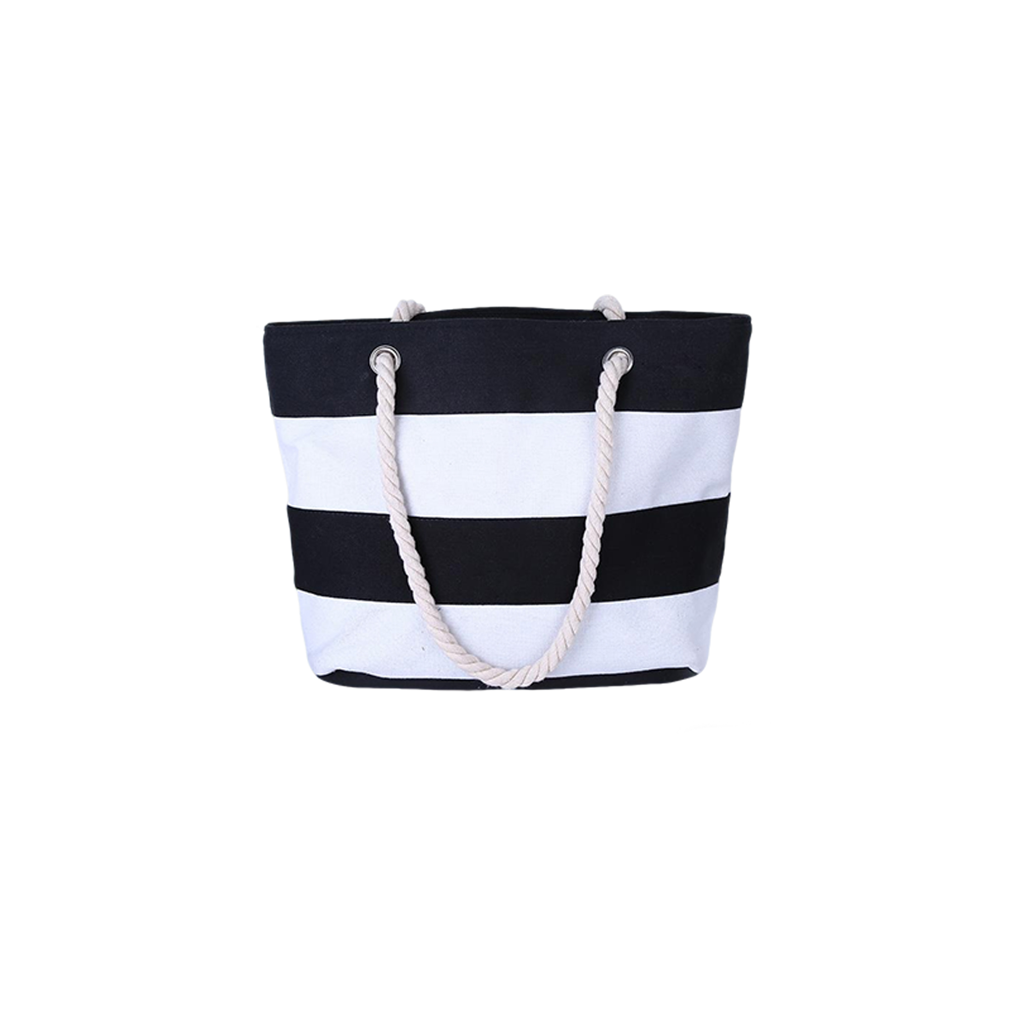 Canvas Beach Tote With Soft Rope Handles, custom tote bag with logo imprint 7