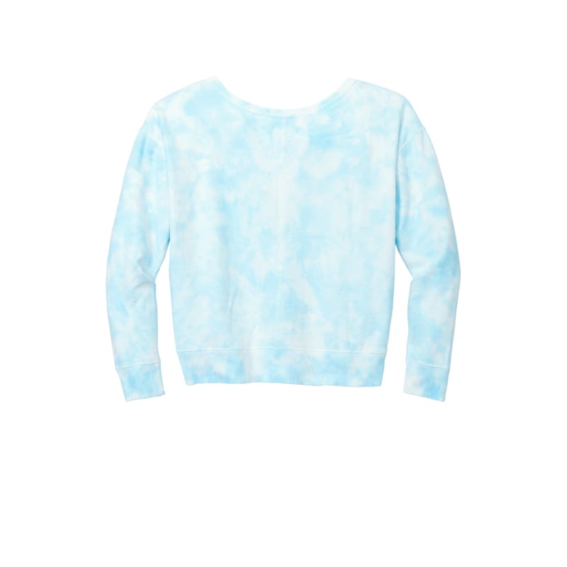 Port & Company Women's Beach Wash Cloud Tie-Dye V-Neck Sweatshirt 9