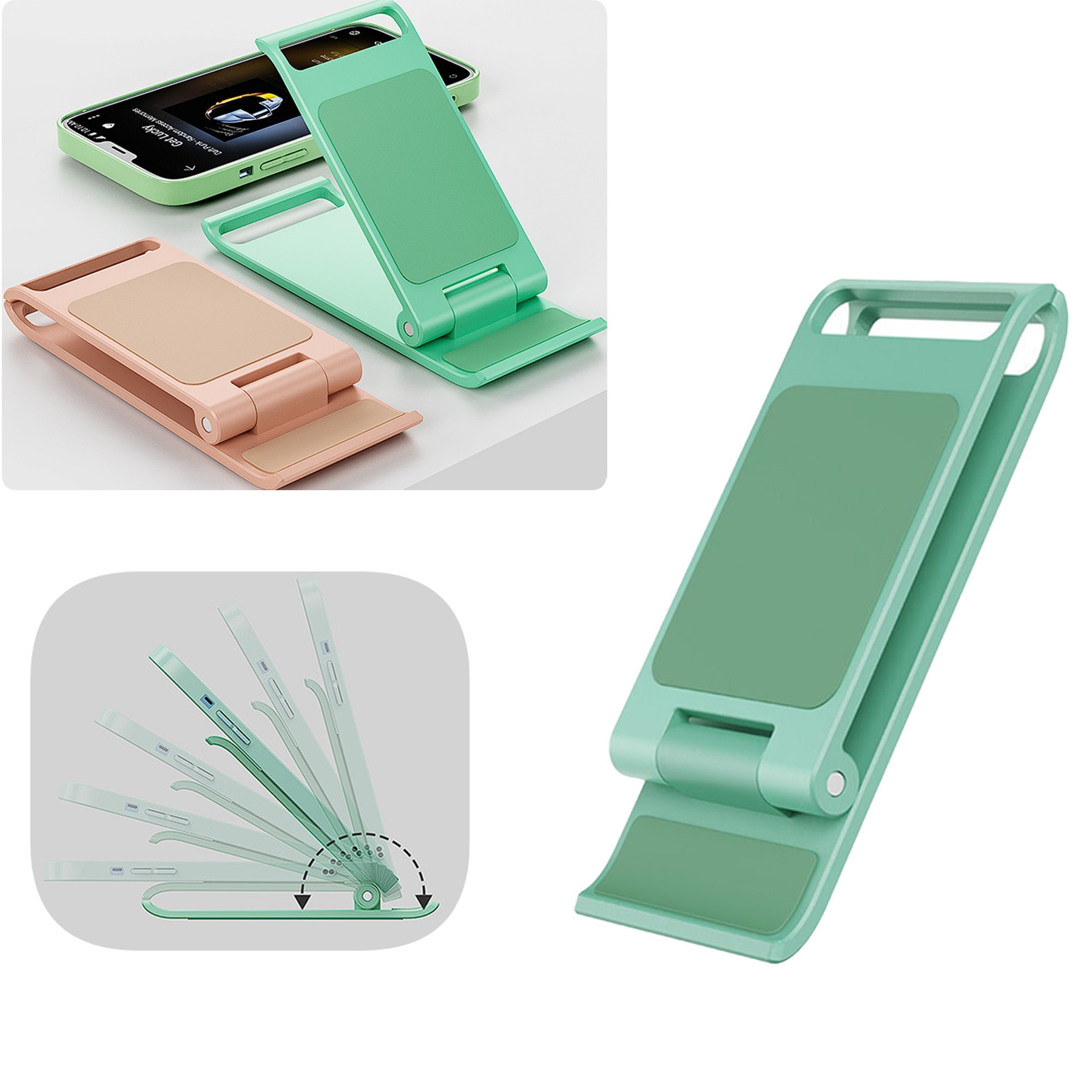 Fully Adjustable Foldable Desktop Phone Holder 3