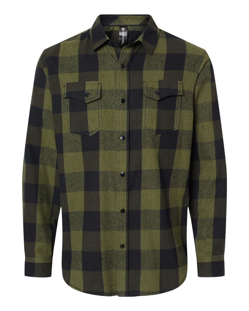 Snap Front Plaid Flannel Shirt
