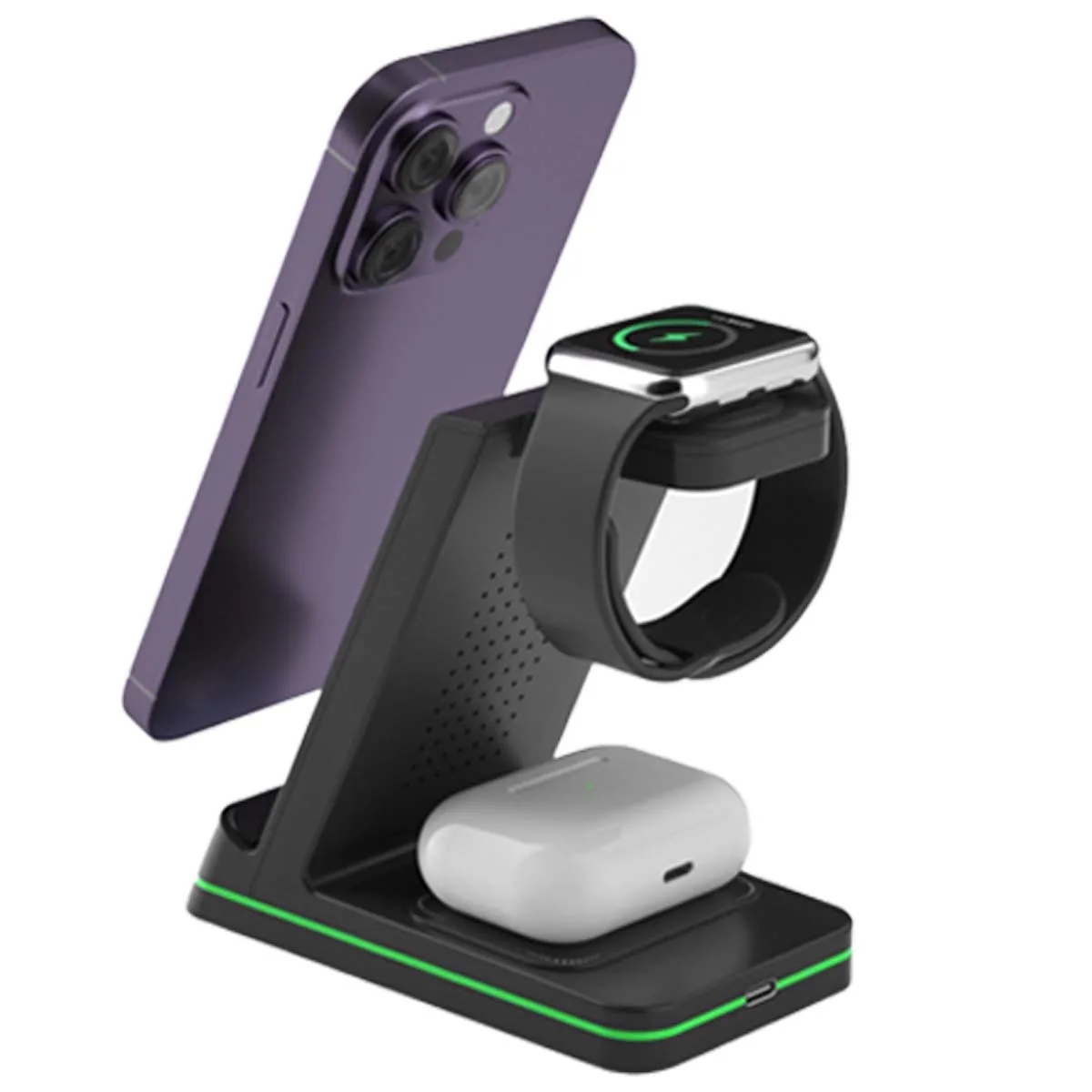 3-in-1 Wireless High Compatibility Fast Charging Station 4