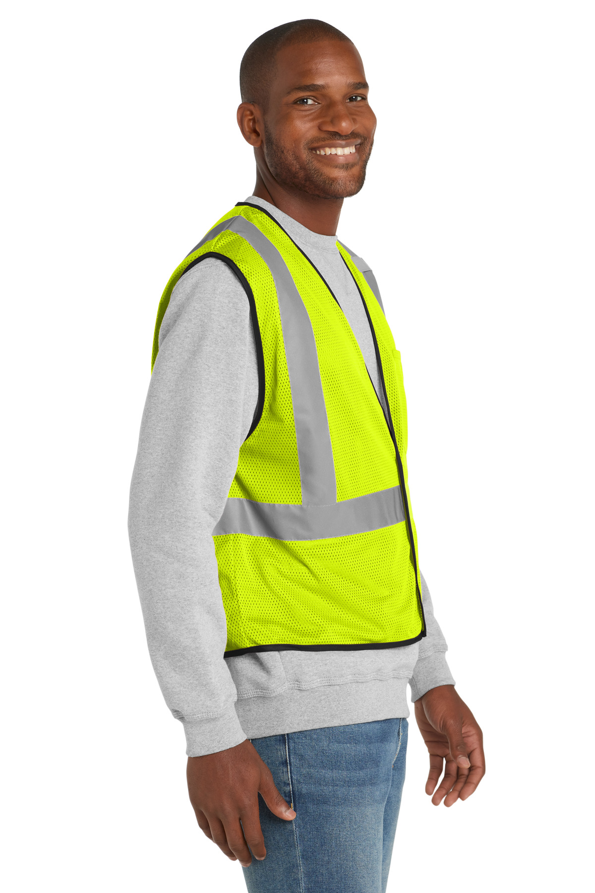 CornerStone ANSI 107 Class 2 Economy Mesh One-Pocket Vest. CSV100 3