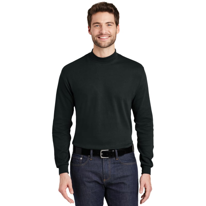 Port Authority Interlock Knit Mock Turtleneck. 2