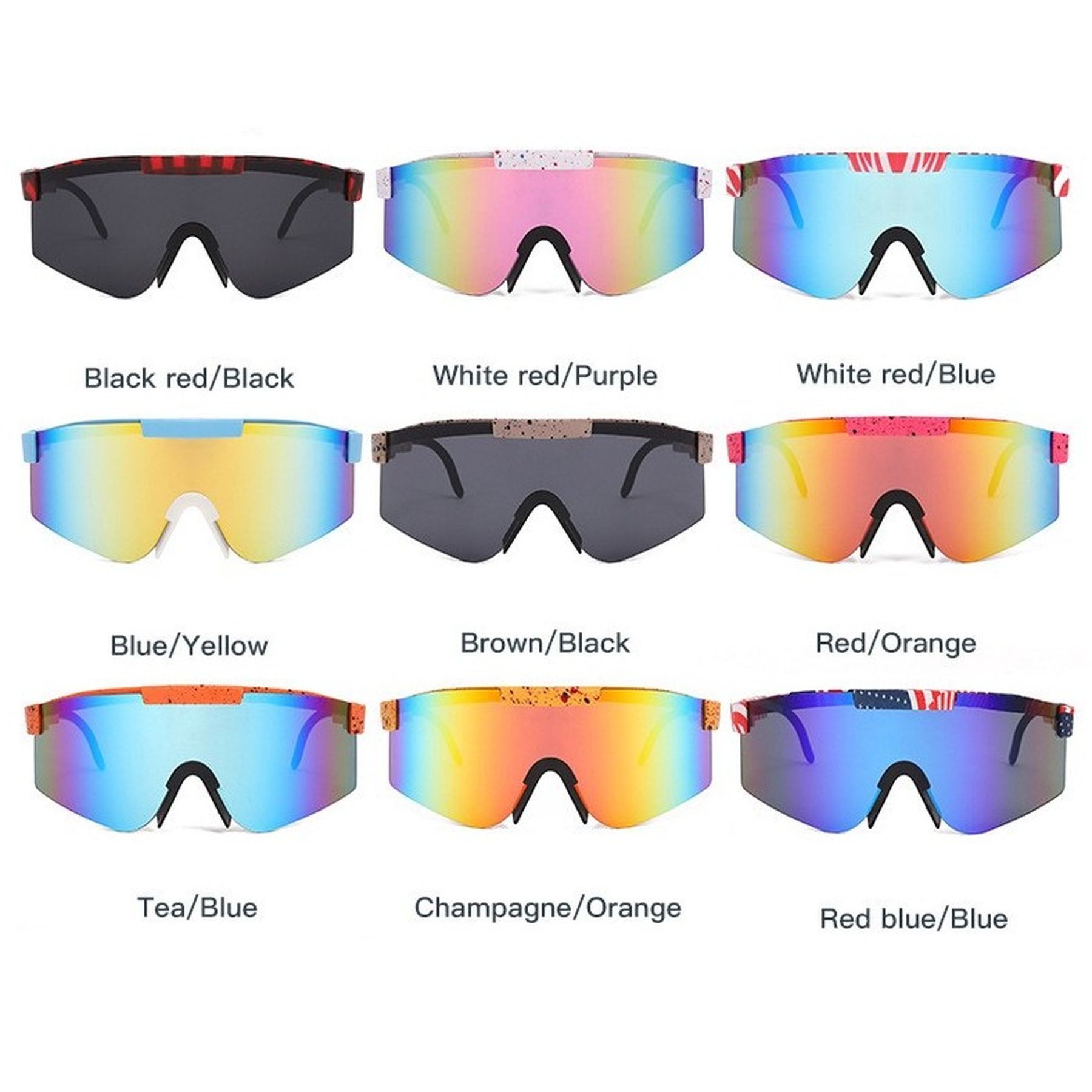 Oversized Sunglasses Uv Protection Cycling Eyeglasses Goggles 7