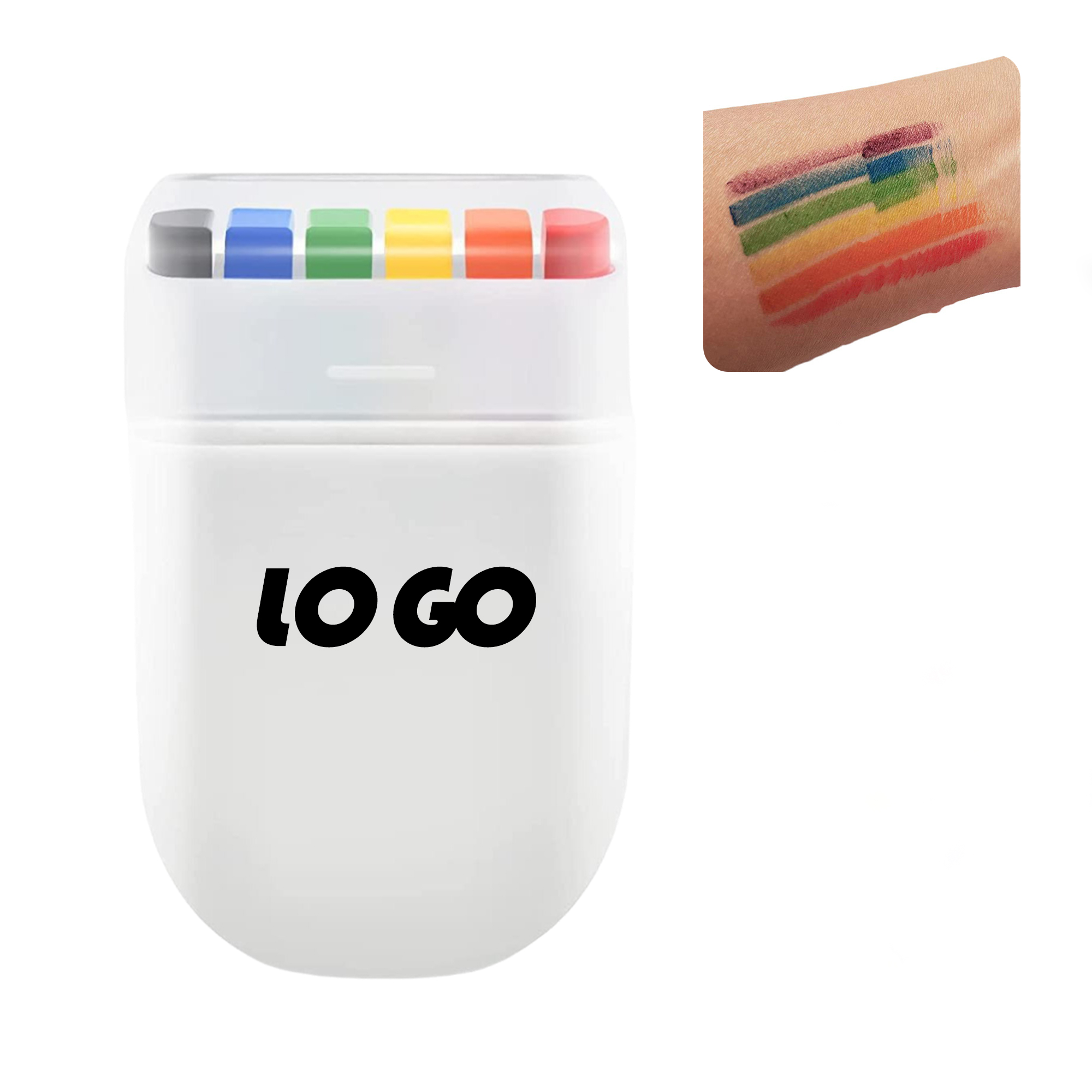 Portable 6 Color Face Paint Crayon Set 2