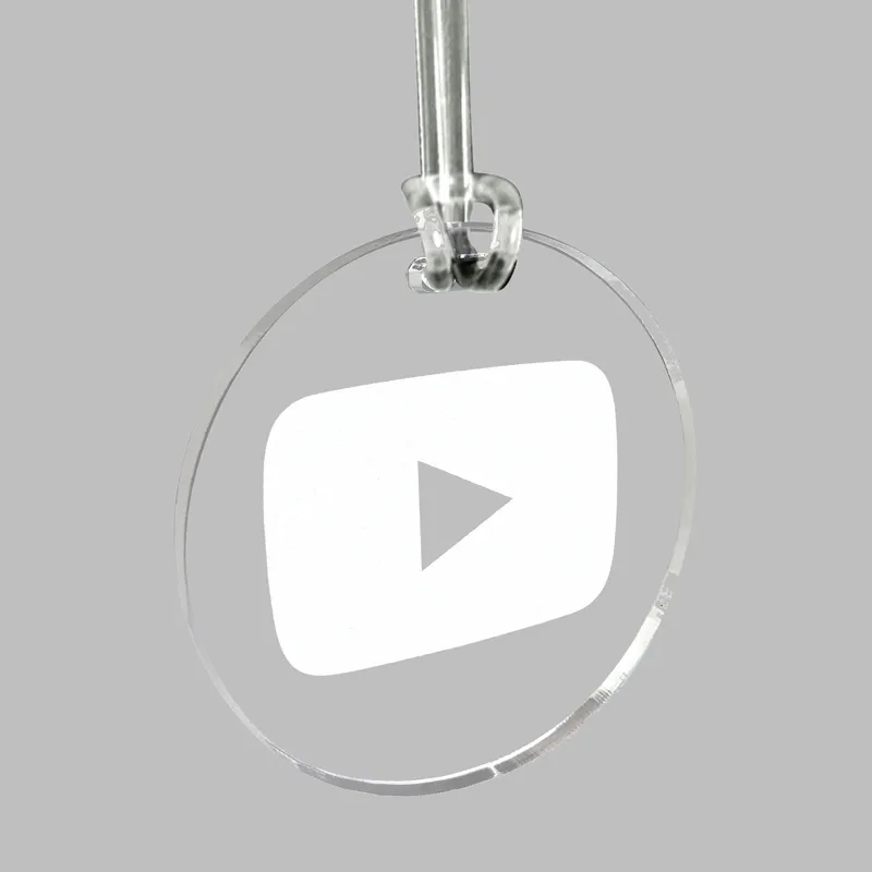 Custom Acrylic Laser Etched Bag Tag 2