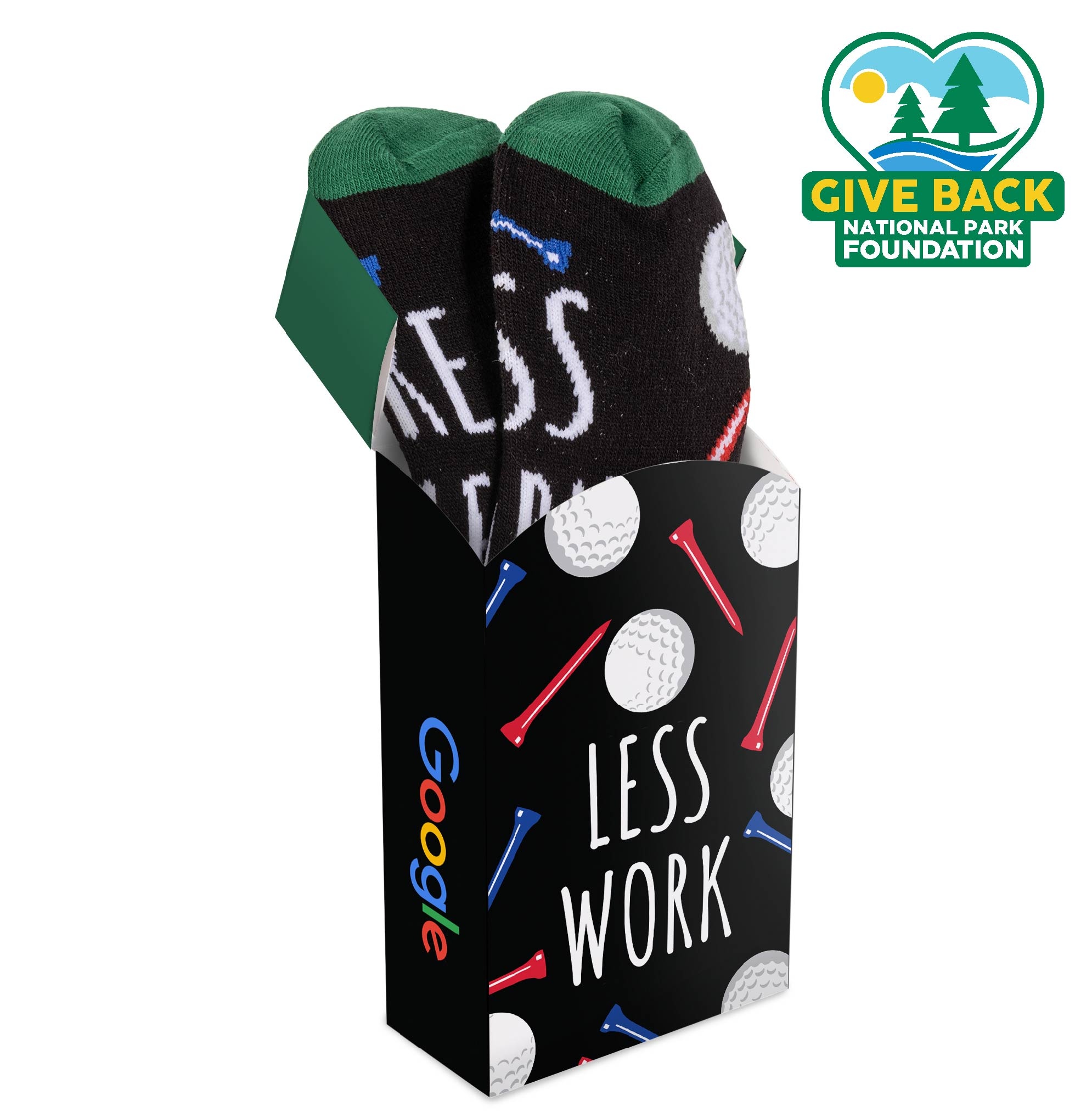 ACE Golf Themed Socks in Flip Top Box 2