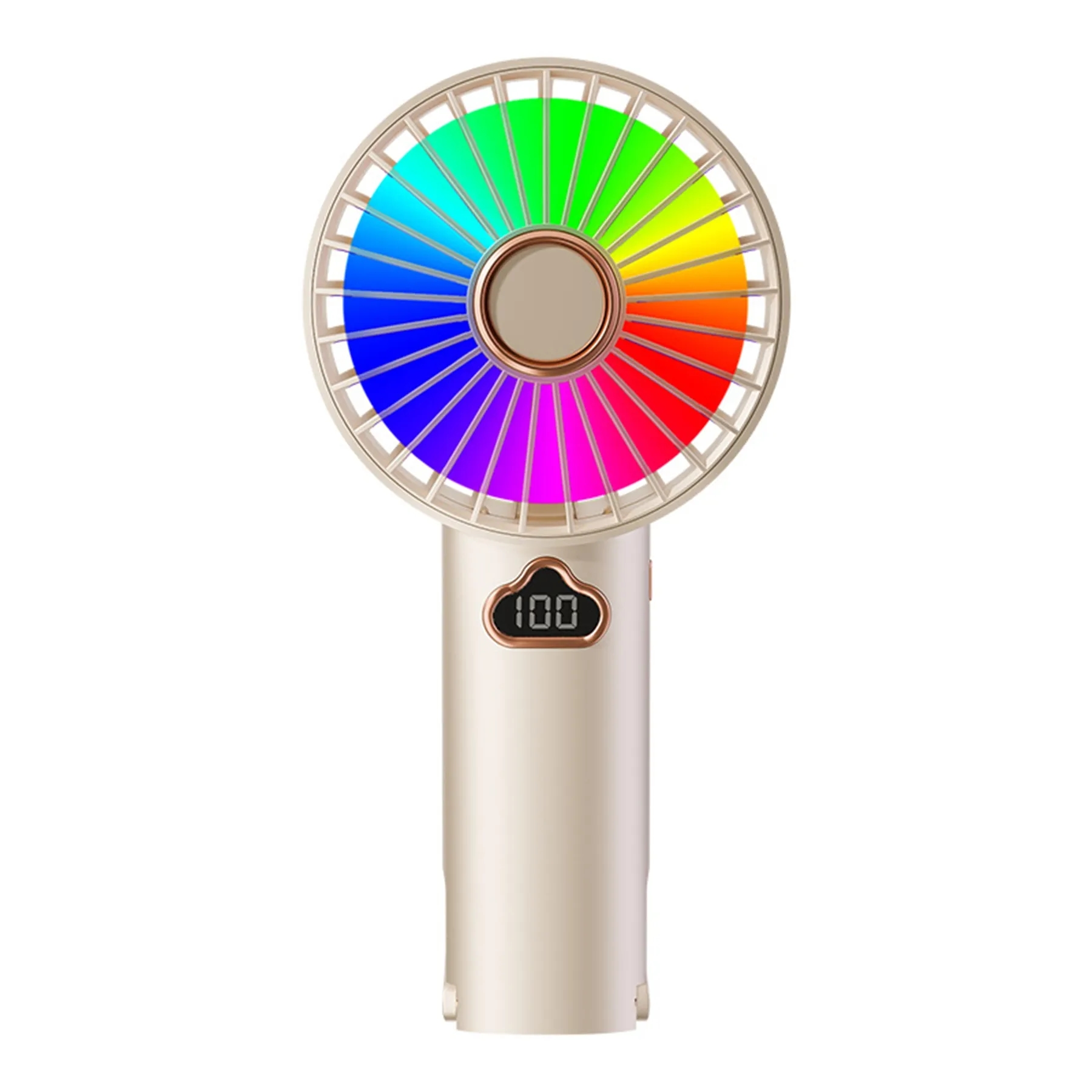 500 mAh Digital Display Handheld Fan with Hook 6