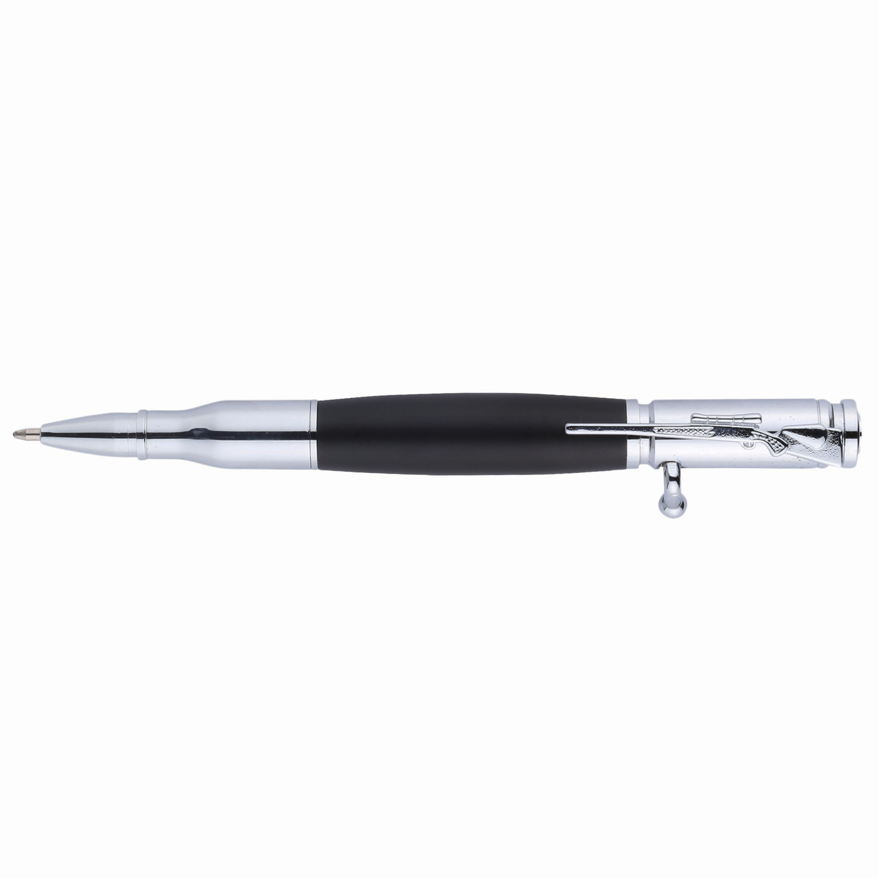 Bullet Brass Push-Lock Ballpoint Pen 2