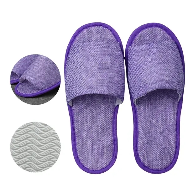 Disposable Linen Slippers - Premium Quality Comfort 4