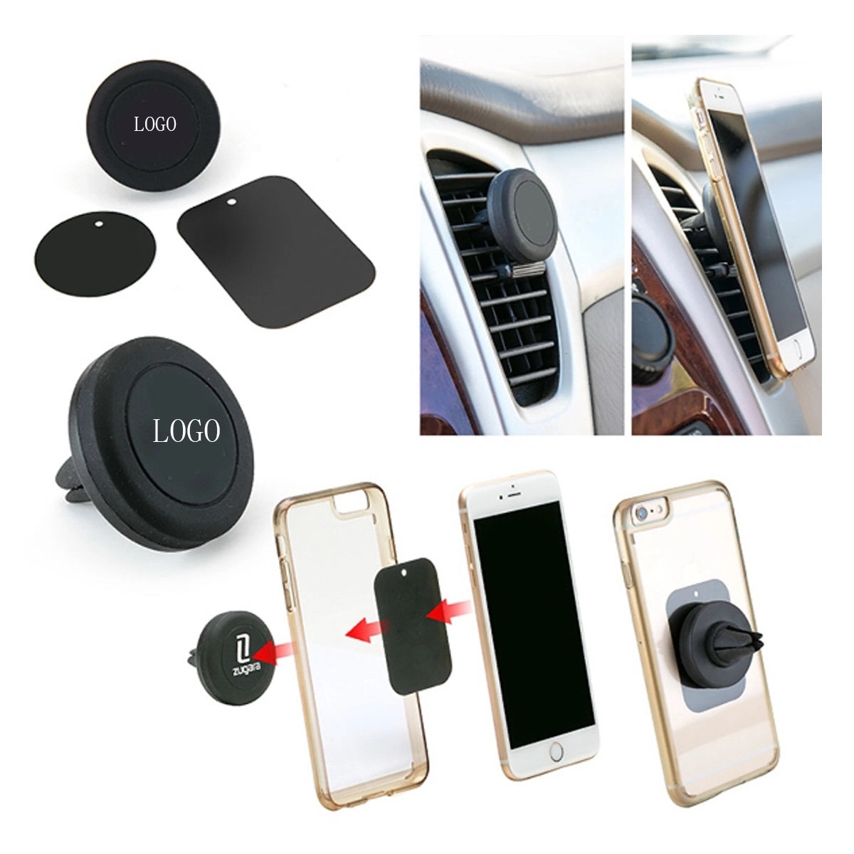 Auto Magnetic Cell Phone Car Dash Holder Smartphone Mount 2
