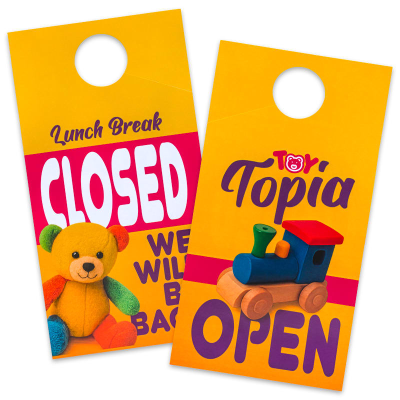 4.25 X 8 Inch Full Color Door Hanger 12