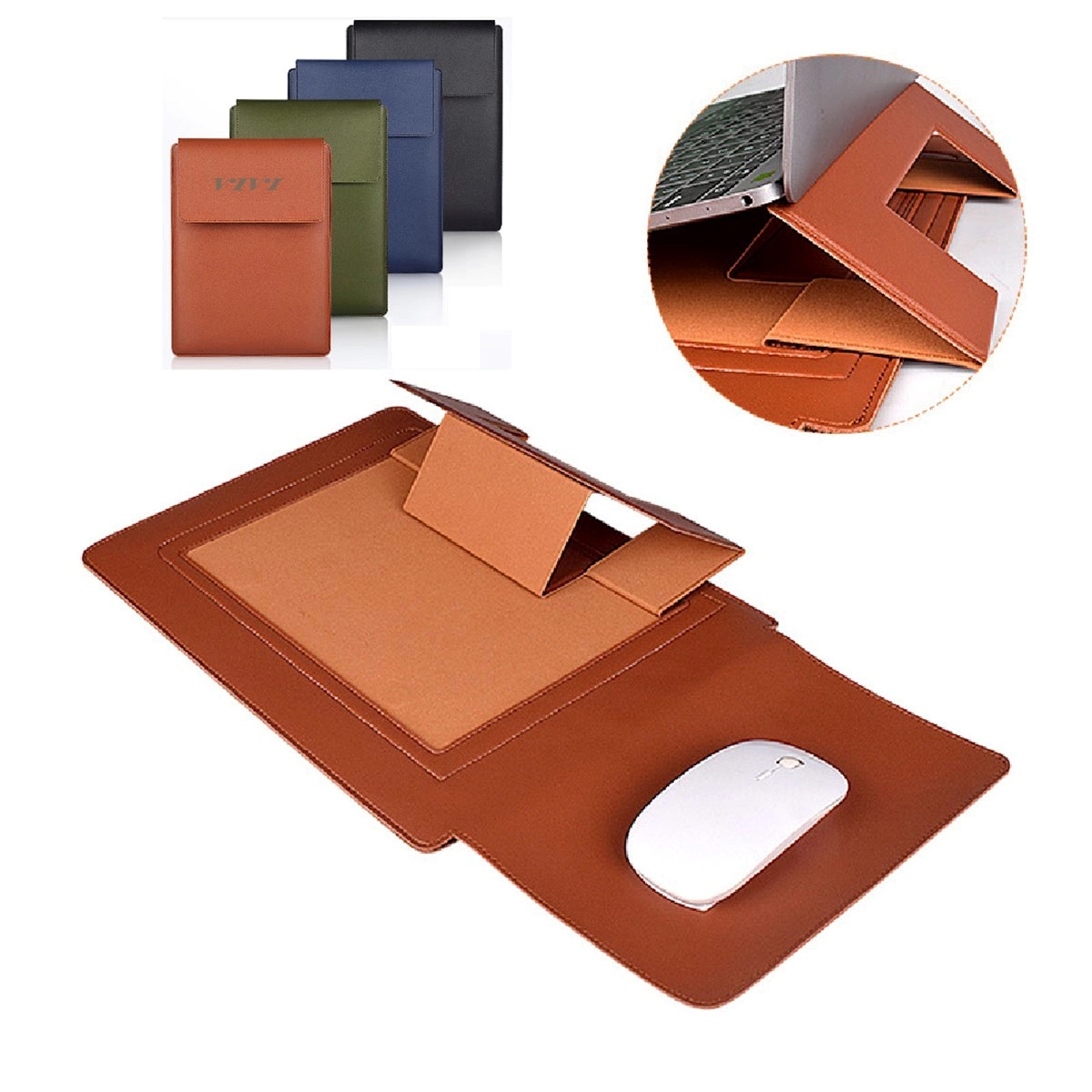 Laptop Sleeve Waterproof Leather Case 3