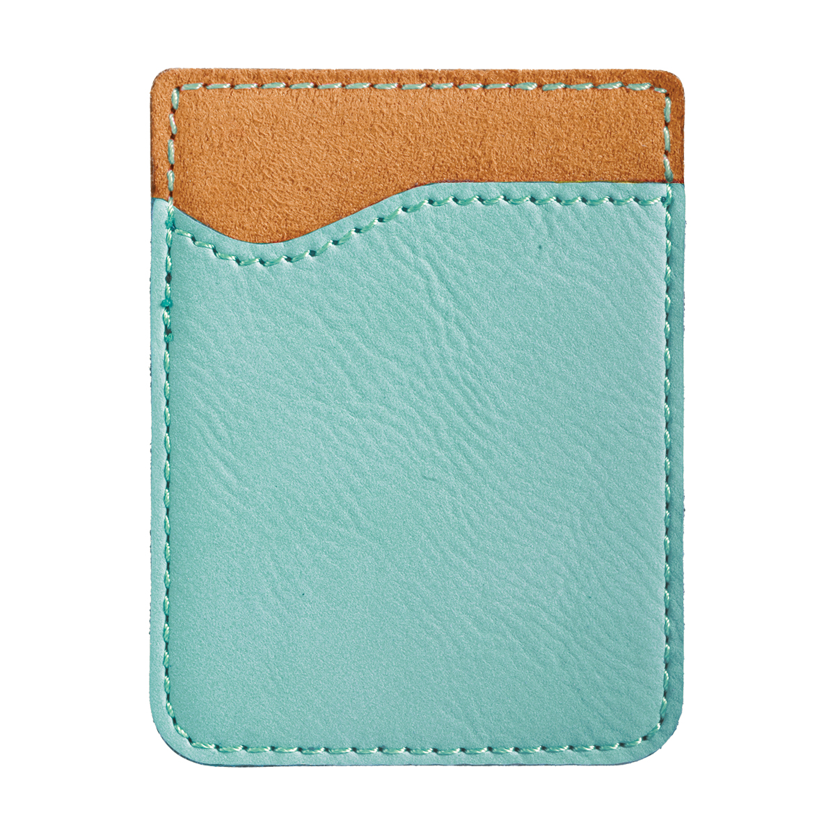 Teal Leatherette Phone Wallet 3
