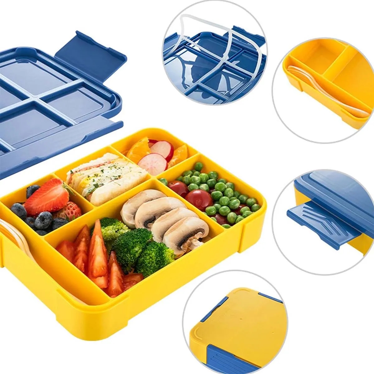 Large Capacity PP Stackable Leak-Proof Lunch Container 4