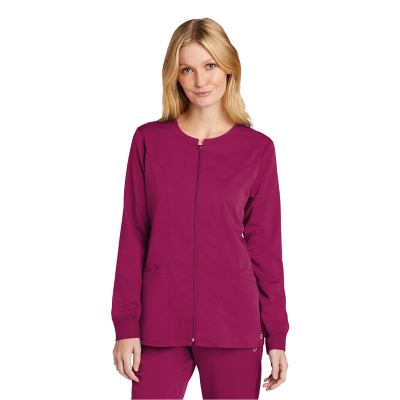 WonderWink Women's Premiere Flex Full-Zip Scrub Jacket 20