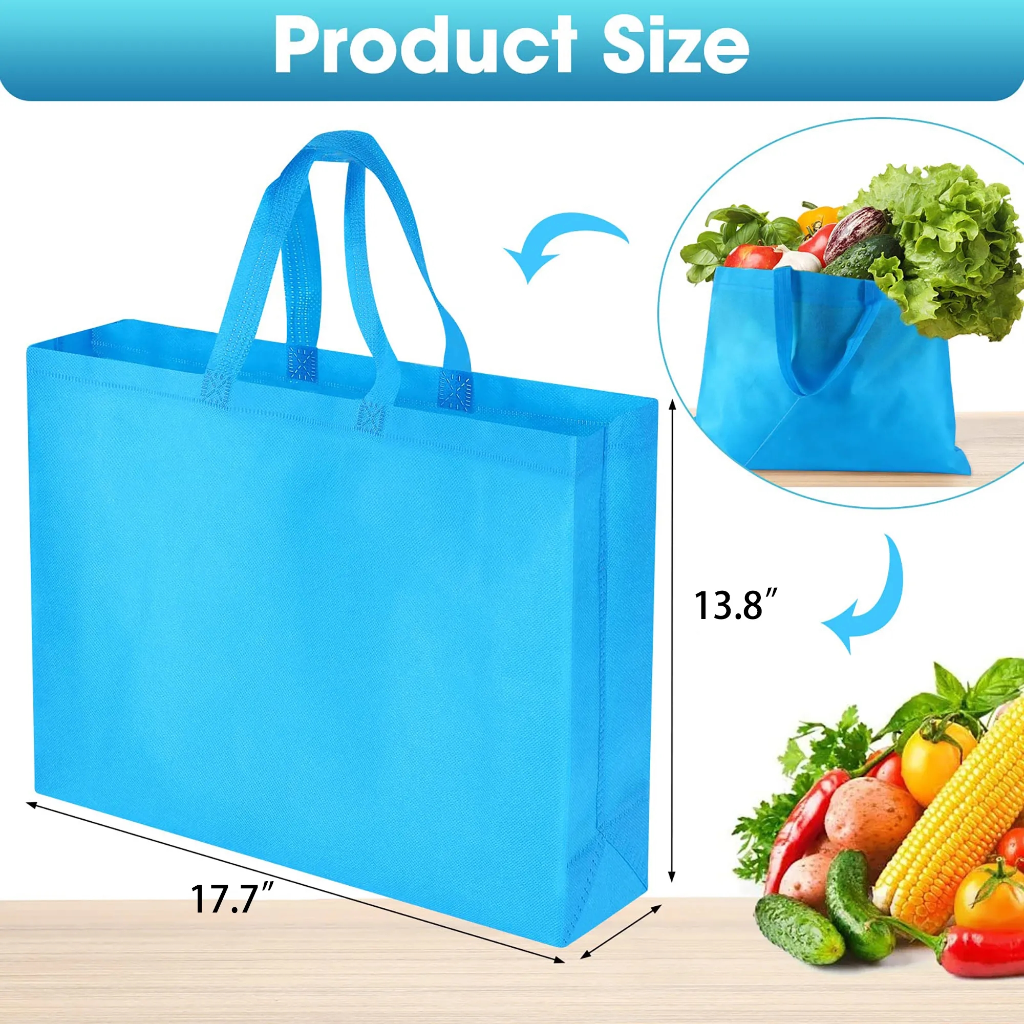 Large Non-Woven Grocery Tote Bags 5