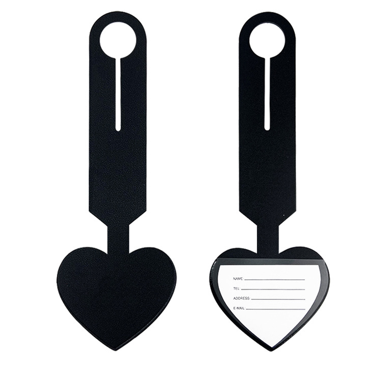 Heart Shaped PU Luggage Tag 3
