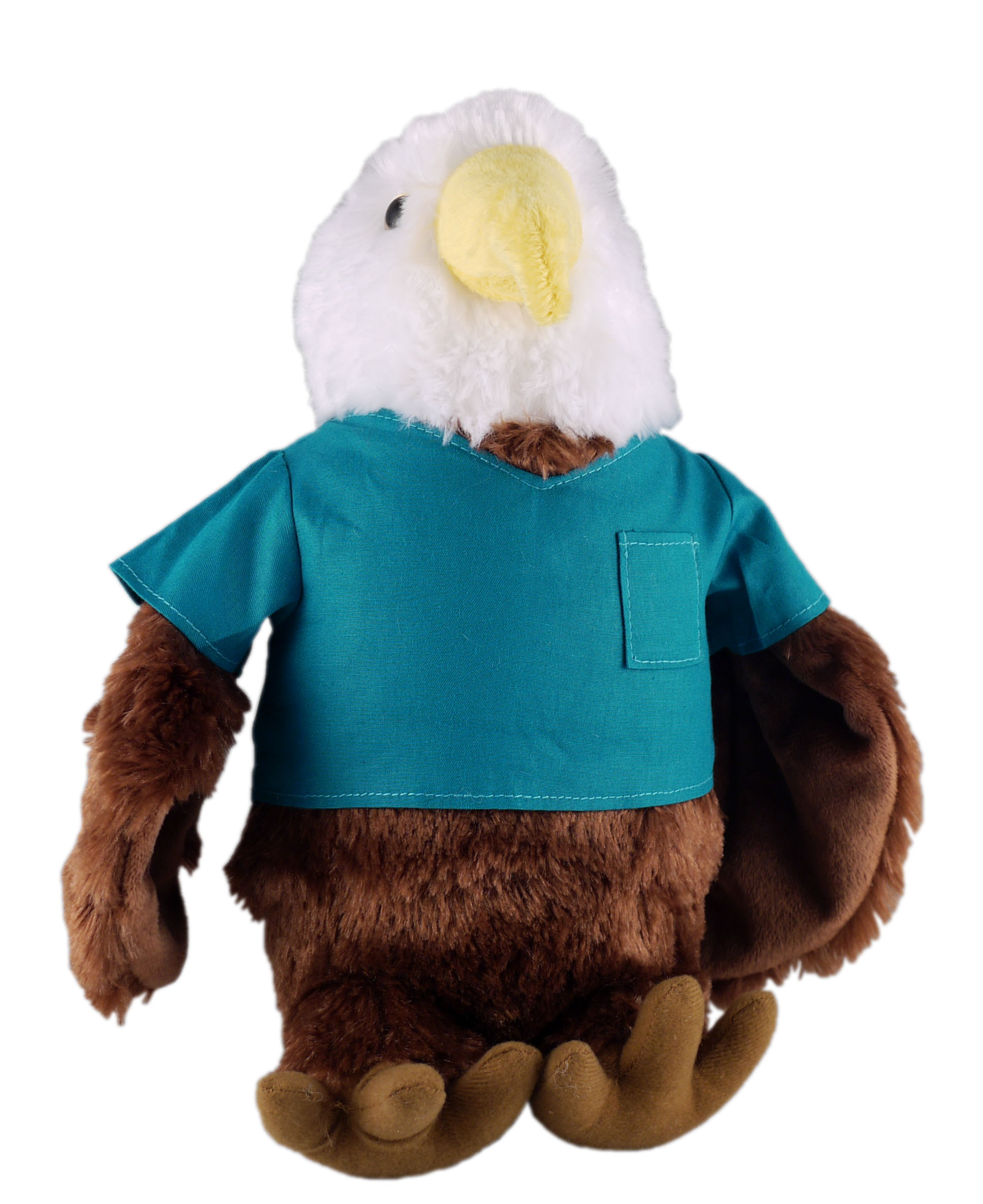 Soft Plush Stuffed Eagle in scrub shirt