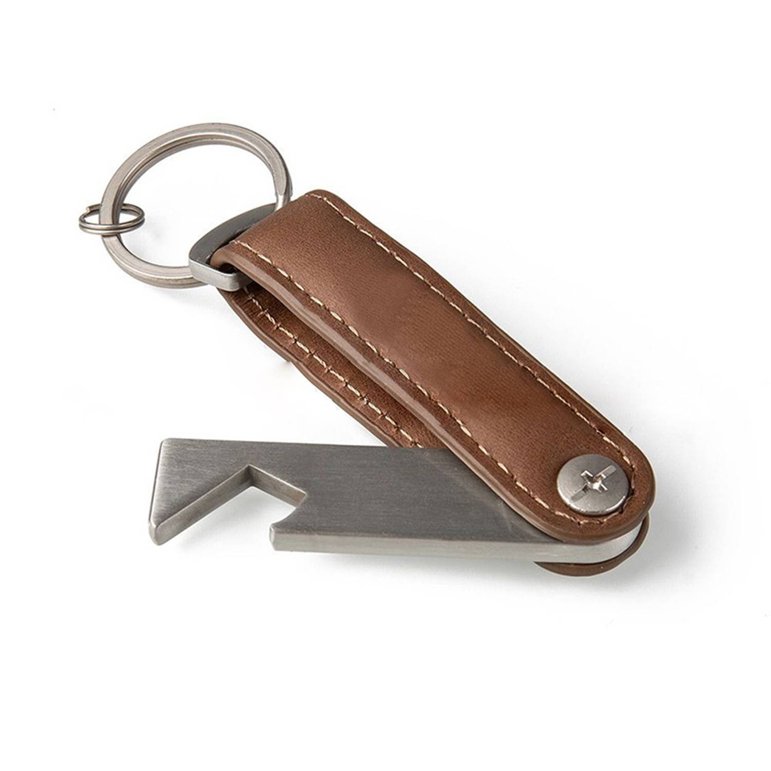 Pu Leather Bottle Opener with Keyring 3