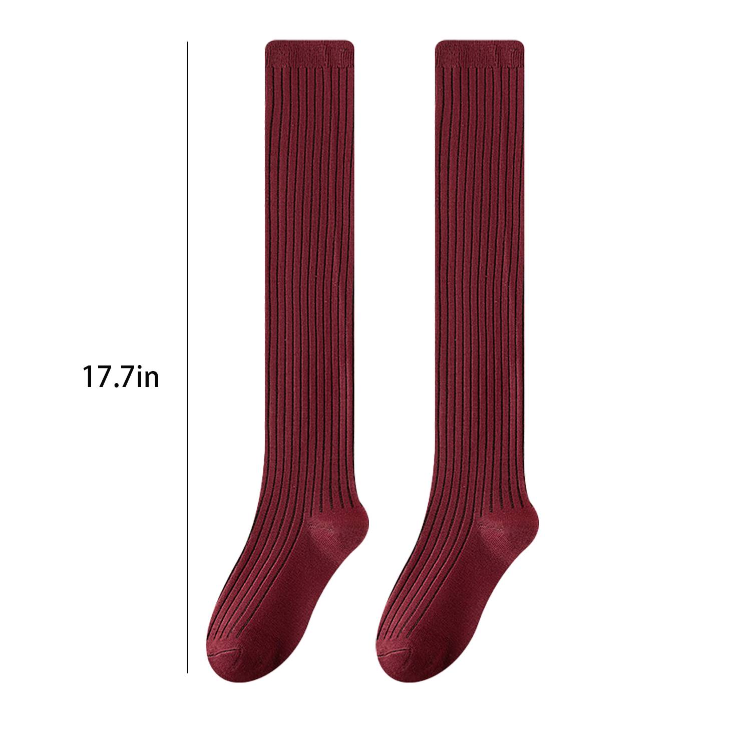 Knit Women Over Knee Socks Thigh High Stocking 6