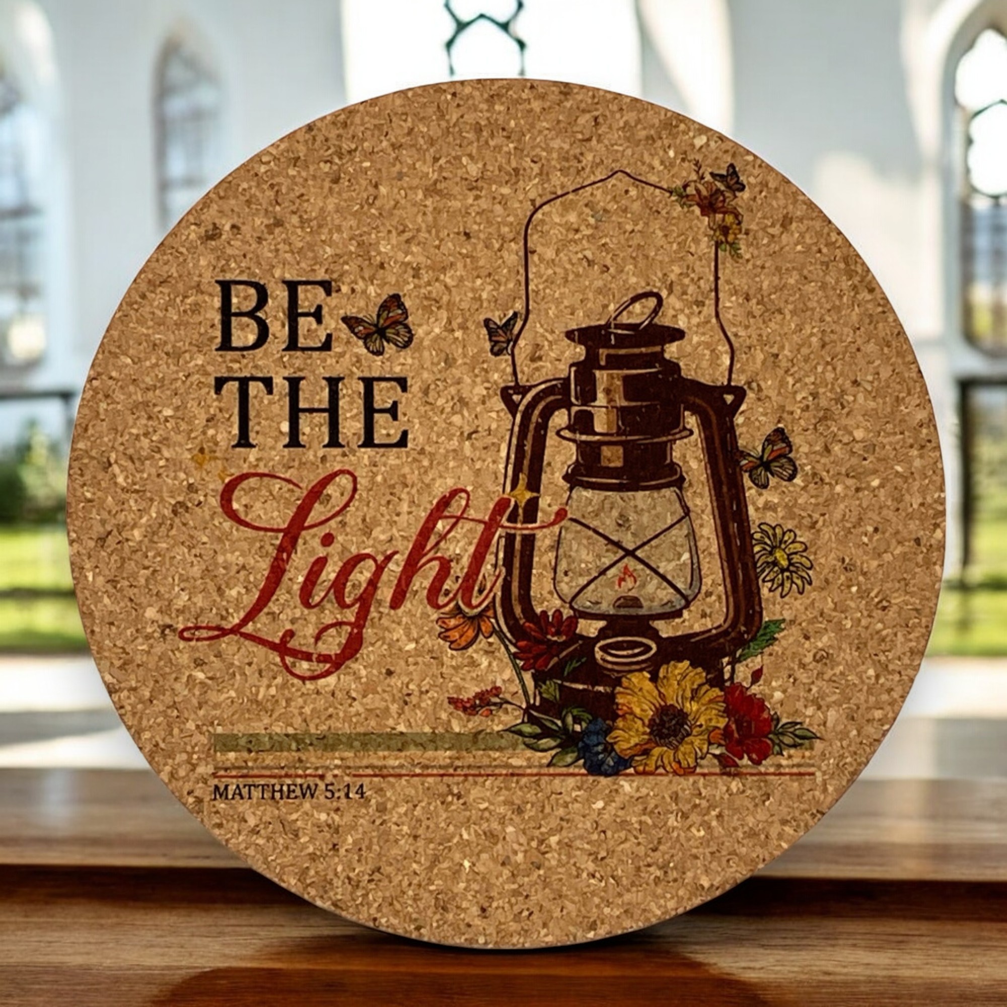 Round Cork Coaster 4