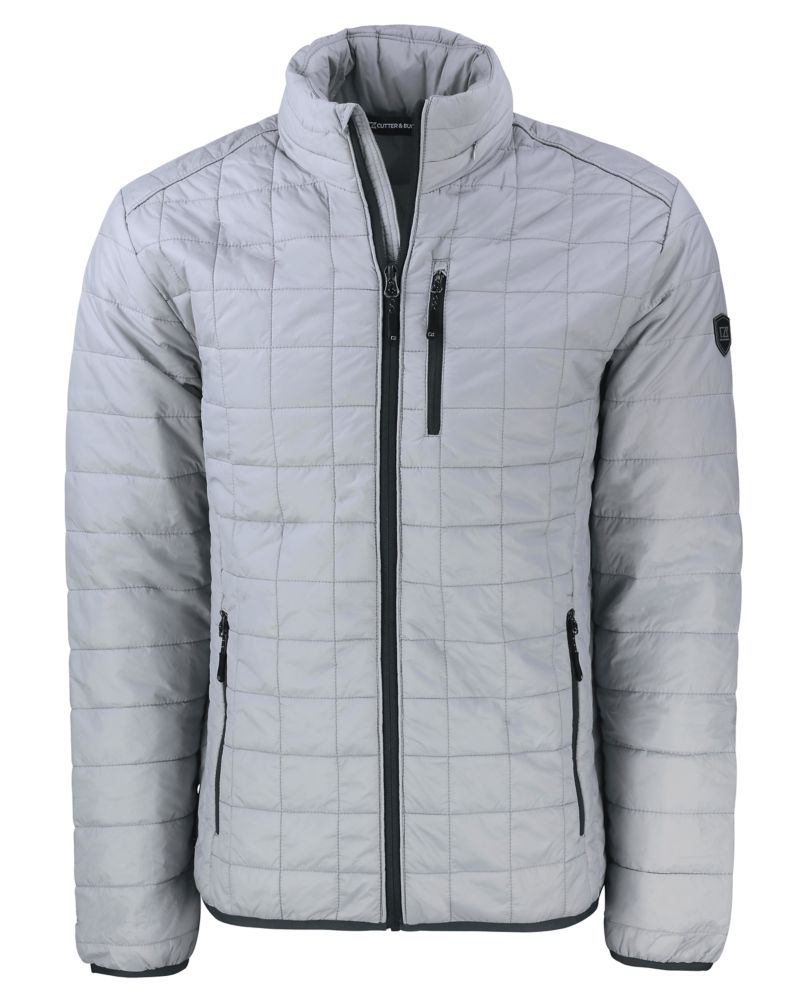 Cutter & Buck Rainier Recycled Insulated Puffer Mens Full Zip Jacket 91