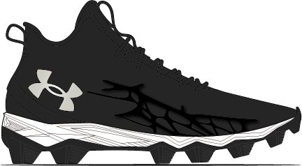 Boys' UA Command RM Jr. Lacrosse Cleats 2