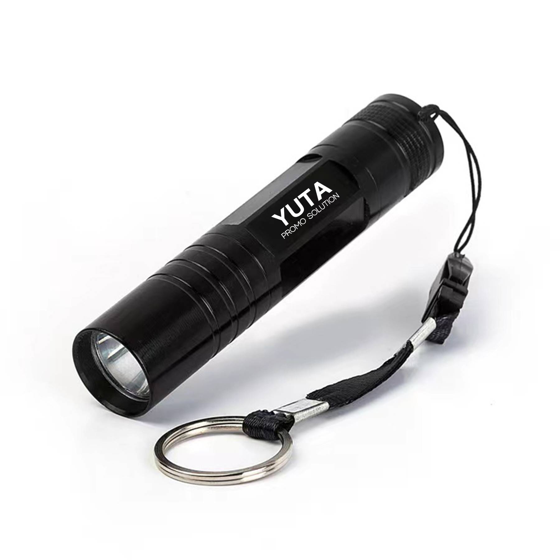 Mini Aluminum Flashlight with Lanyard 2