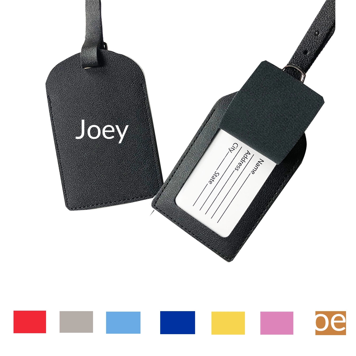 Leather Boarding Luggage Tag 2